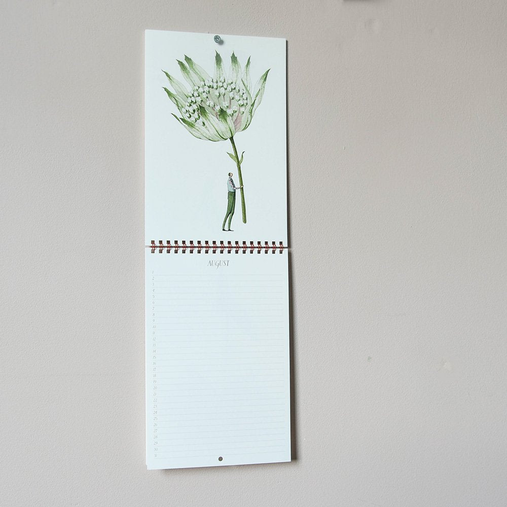 Laura Stoddart In Bloom Birthday Calendar 2024 - Floral Wall Calendar with Gift Pockets - Perfect for Home, Office Decor & Birthday Reminders