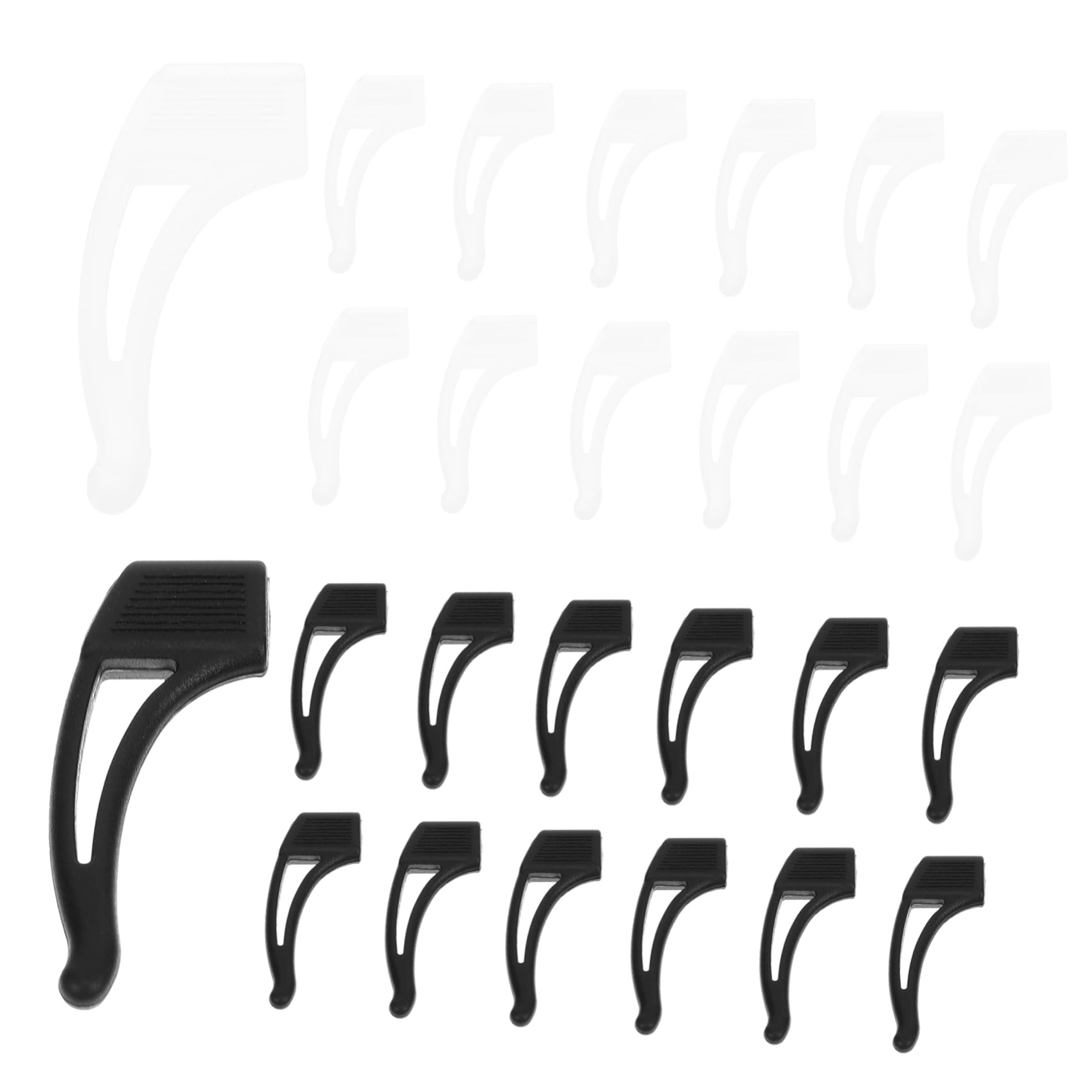 Non-Slip Silicone Glasses Grips - 20 Pairs Anti-Slip Eyewear Ear Hooks for Secure Fit | Comfortable Temple Tips for Reading Glasses, Sunglasses & Safety Goggles | Perfect for Sports, Driving & Daily Wear