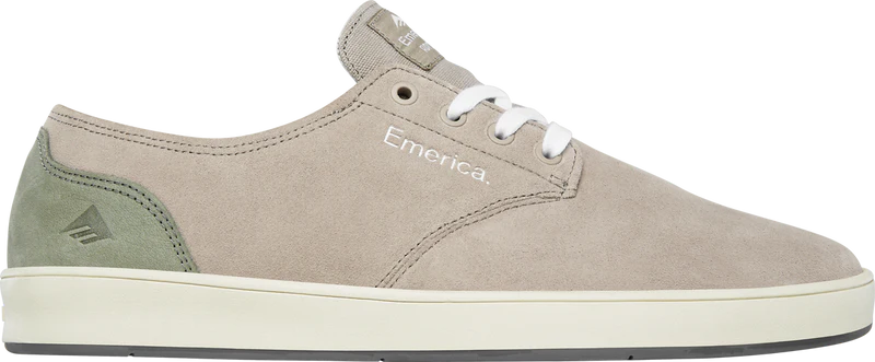 Emerica Romero Laced Skate Shoes - Beige/Grey/White Colorway | Durable & Comfortable for Street Skating & Casual Wear