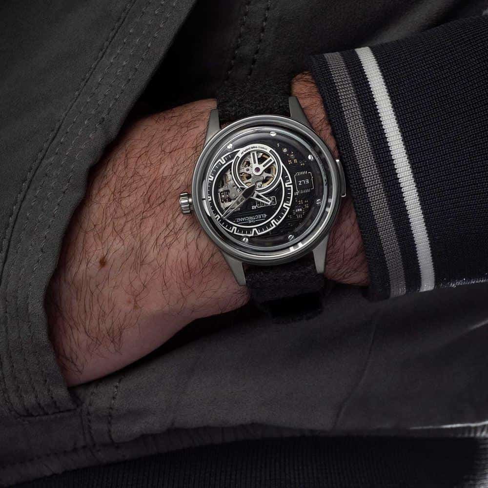 The Electricianz Hybrid E Code Watch - 43mm Stainless Steel Smartwatch for Men | Waterproof & Durable | Perfect for Outdoor Adventures, Work & Daily Wear