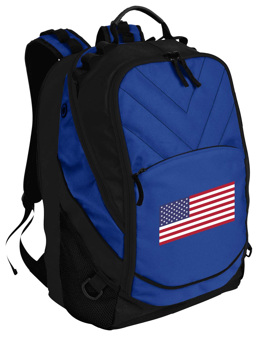 Patriotic USA Flag Backpack with Laptop Compartment - Durable American Flag Design School & Travel Backpack for Men & Women