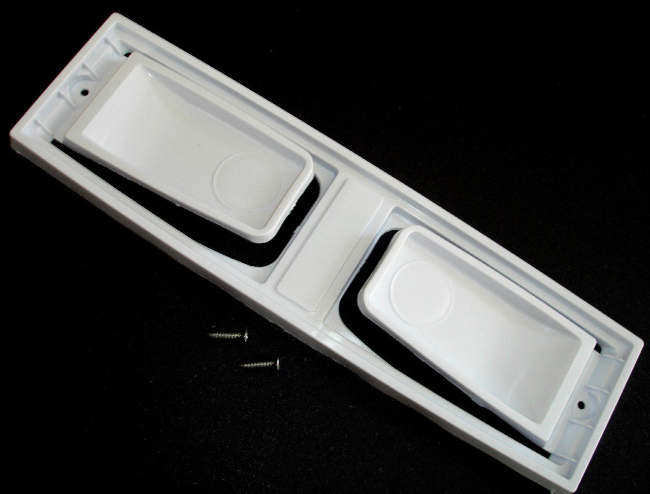 Sturdy White Paper Towel Holder - Wall & Cabinet Mount for Kitchen & Bathroom