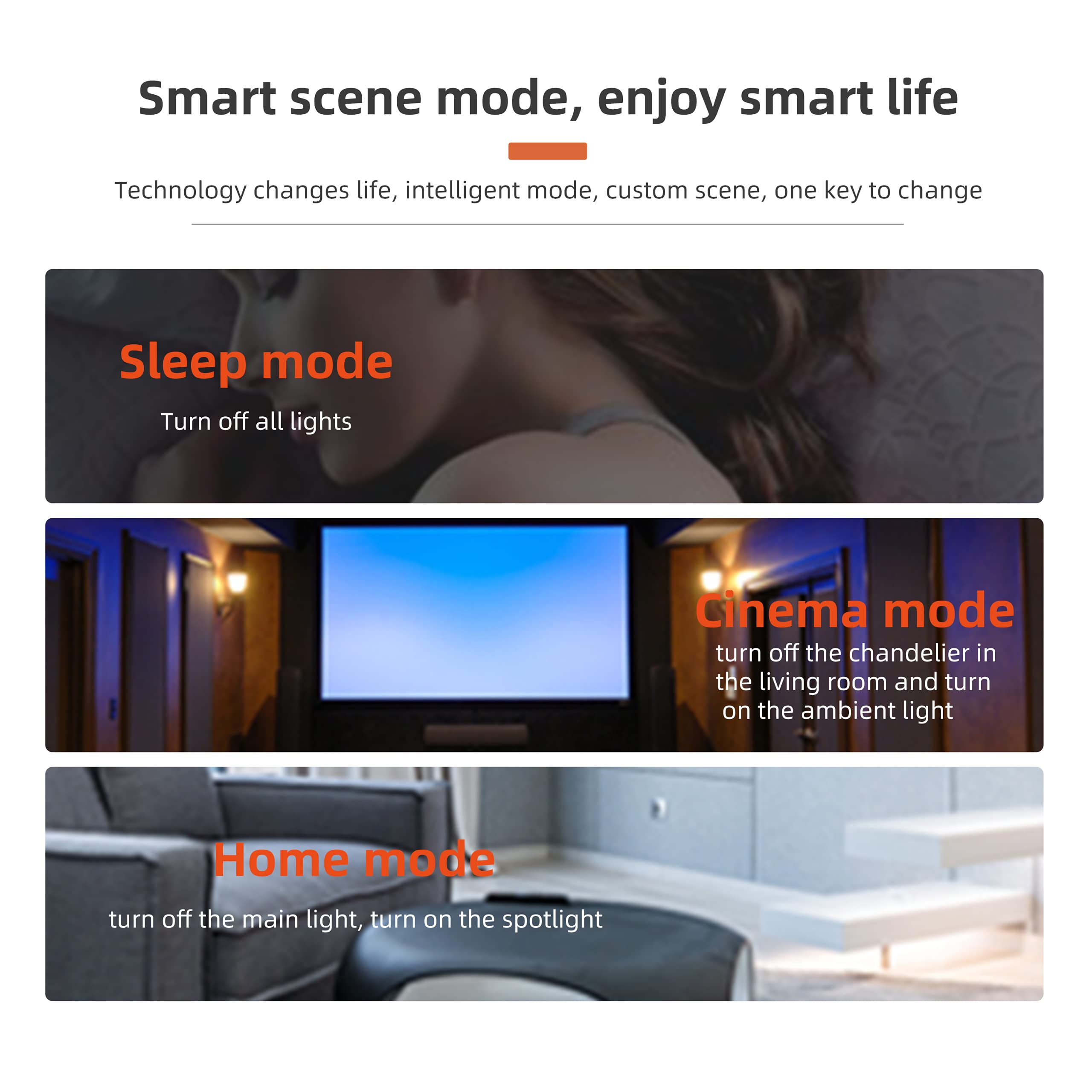 Smart Glass Touch Light Switch - 4 Gang, White - Alexa & Google Home Compatible, No Hub Required, Remote & Timer Control via Smart Life App - Perfect for Smart Homes, Bedrooms & Living Rooms