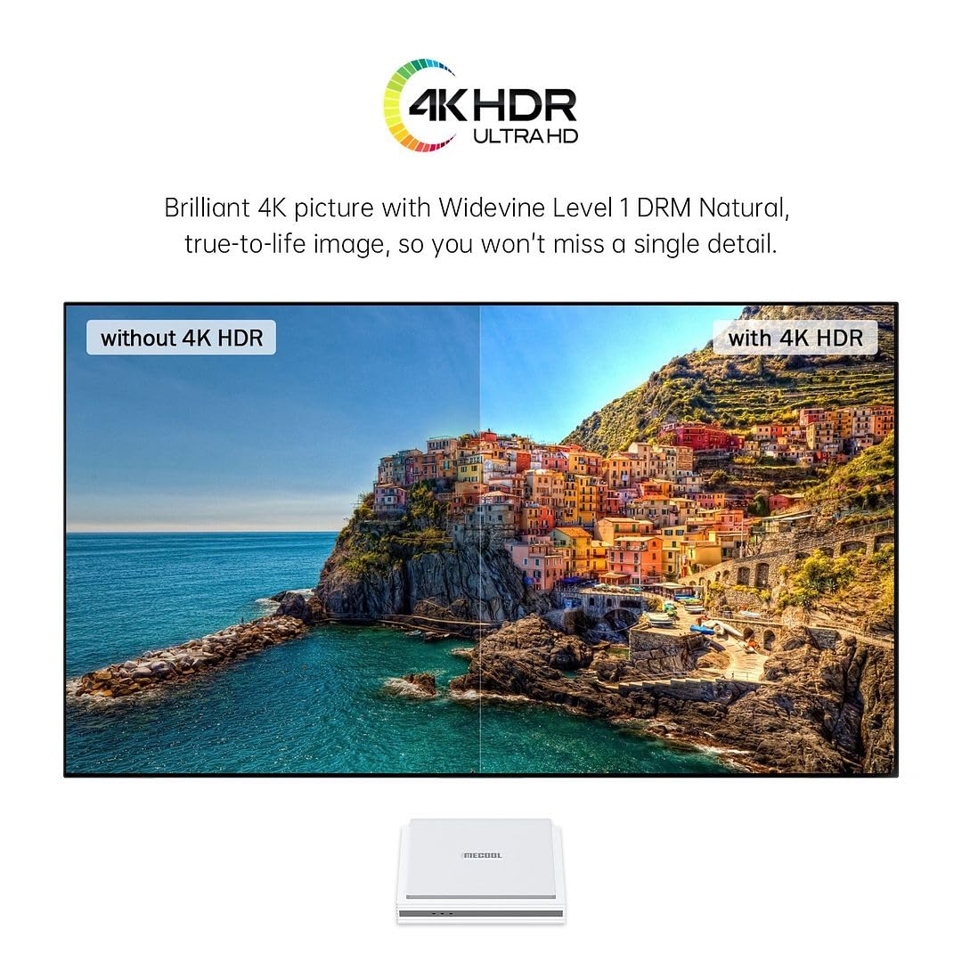 KM2 Plus Deluxe 4K Android 11 TV Box - Amlogic S905X4 Quad-Core, 4GB DDR4 RAM, 32GB Storage, WiFi 6 (2.4G/5G), 1000M LAN, BT 5.0 - Supports Prime Video, Netflix 4K HDR - Perfect for Home Theater & Streaming Entertainment