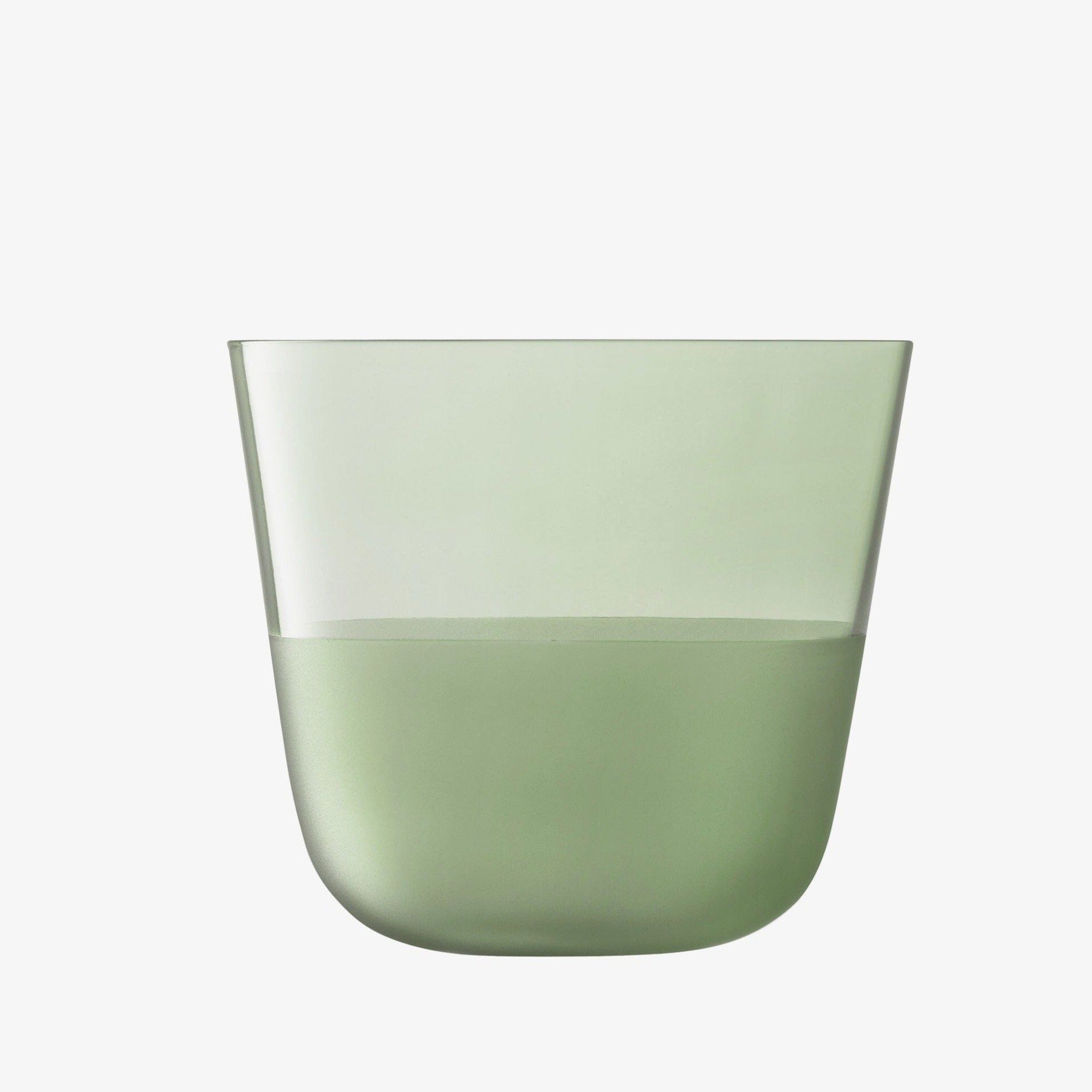 Arc Contrast Tumbler 9oz Moss Green - Set of 2 Insulated Coffee Cups for Hot & Cold Drinks - Perfect for Home, Office, and Outdoor Use