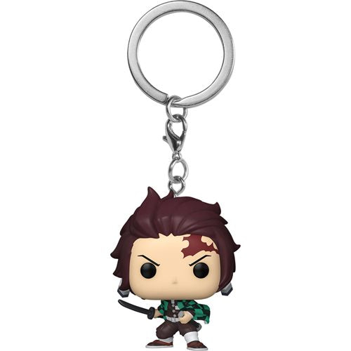 Demon Slayer Anime Tanjiro Kamado Pocket Pop! Vinyl Keychain - Perfect for Backpacks, Keys, and Anime Merch Collectors