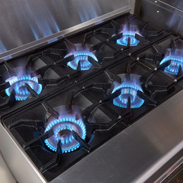 American Range AR 36G 6B 72 6-Burner Commercial Gas Range with 36-Inch Griddle & Dual Convection Ovens - Perfect for Restaurants, Catering Kitchens & High-Volume Cooking