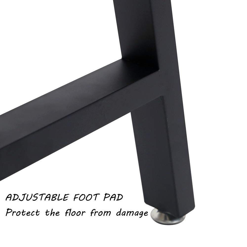 Heavy Duty Black Metal Table Legs Set of 2 - 28