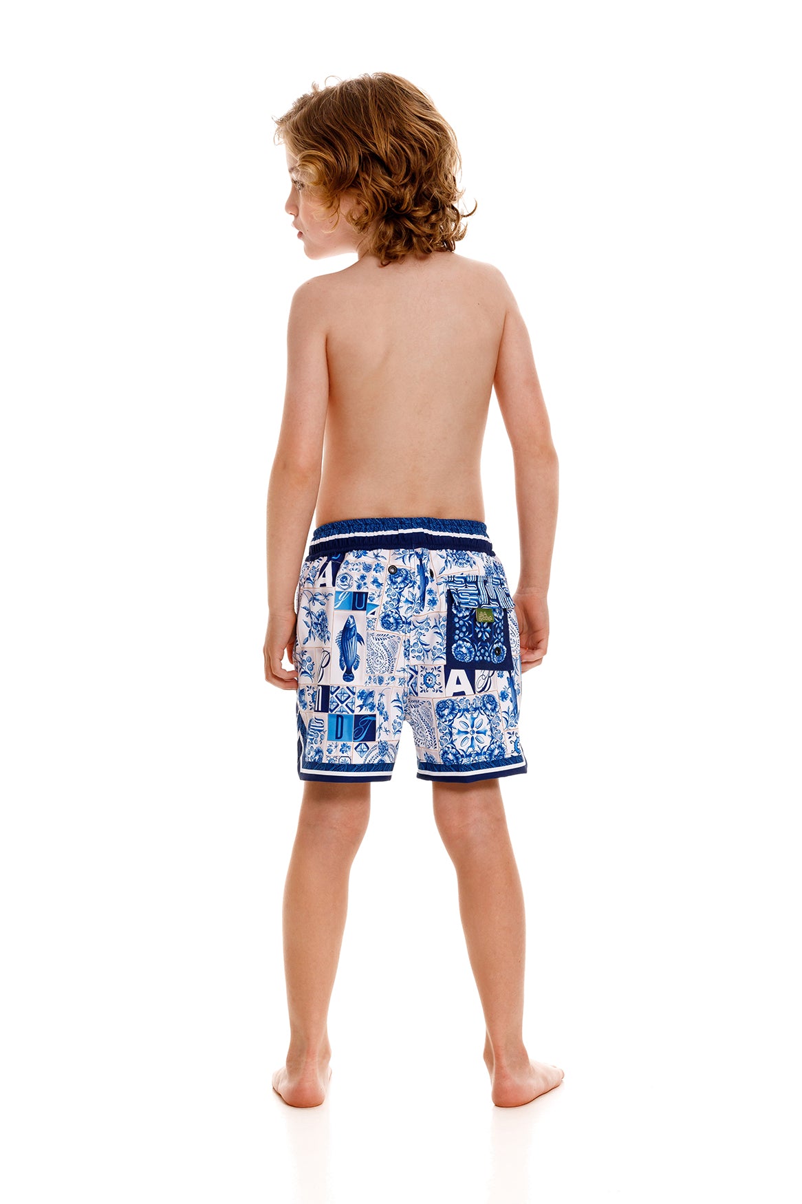 Luke Boys' Quick-Dry Swim Trunks with UPF 50+ Sun Protection - Perfect for Beach, Pool & Summer Water Activities