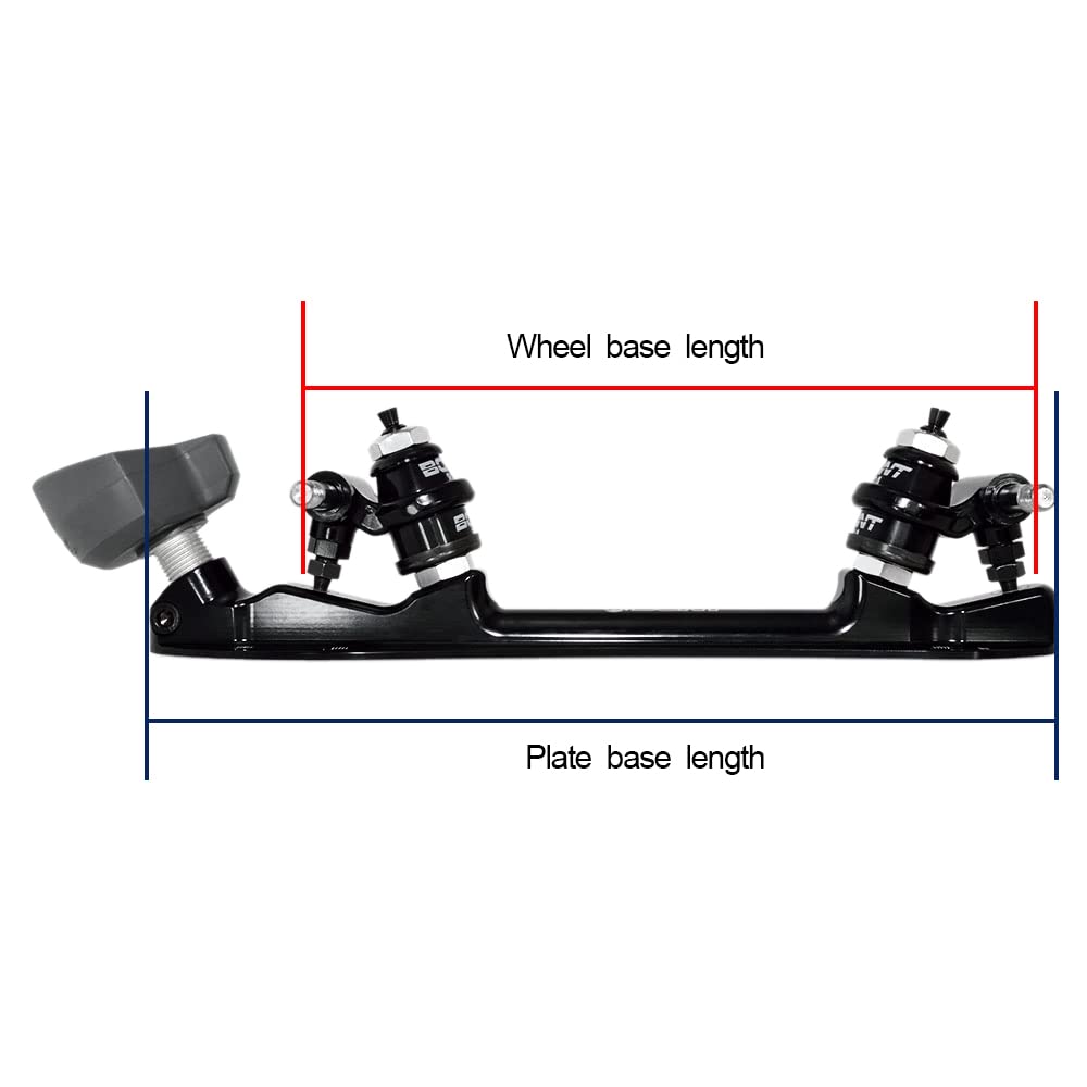 Bont Skates Athena Roller Derby Plate with Toe Stop - 20 Degree Action Plate for Competitive Skating - Perfect for Roller Derby, Speed Skating & Rink Performance