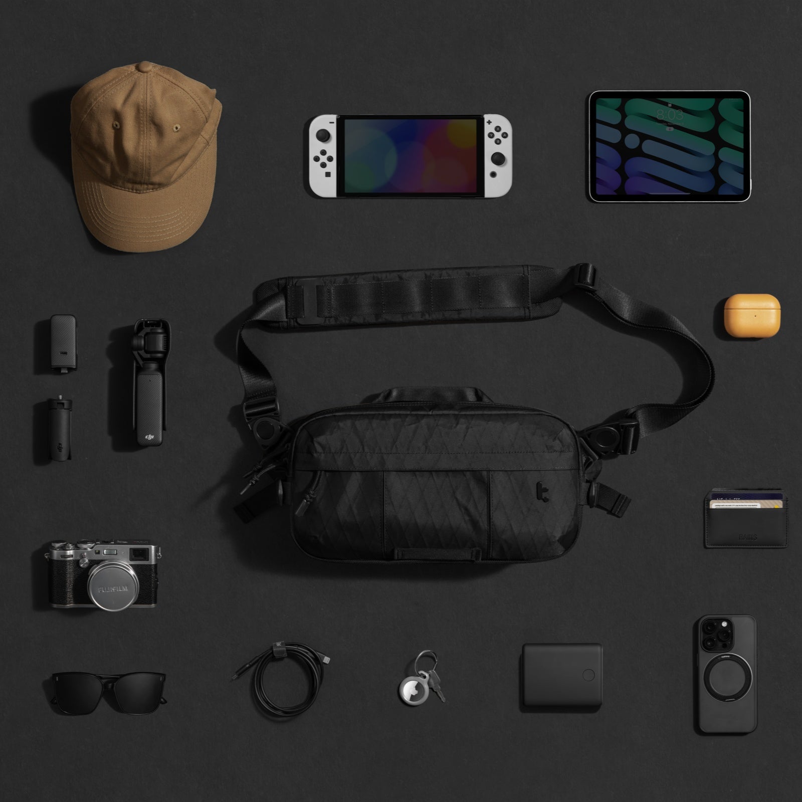 Wander T26 X-Pac Daily Sling Bag - Lightweight Crossbody Bag for Men & Women - Perfect for Travel, Hiking, and Everyday Carry