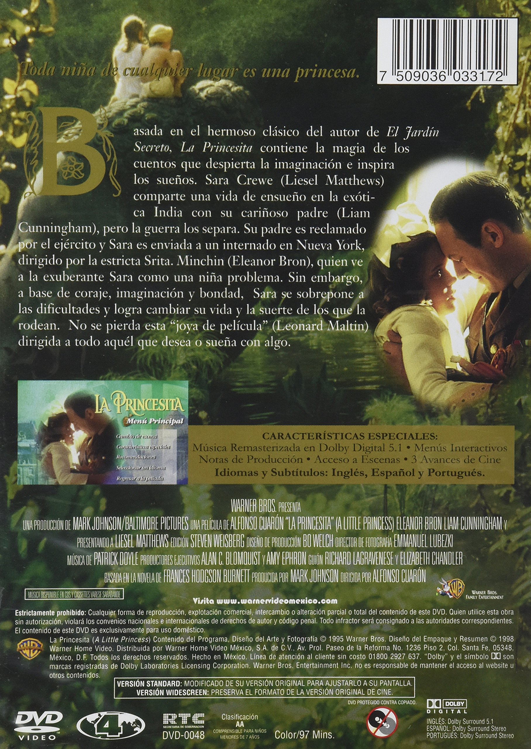 A Little Princess Region 4 DVD - Latin America Import | Classic Family Movie for Kids & Adults | Perfect for Movie Nights & Birthday Gifts