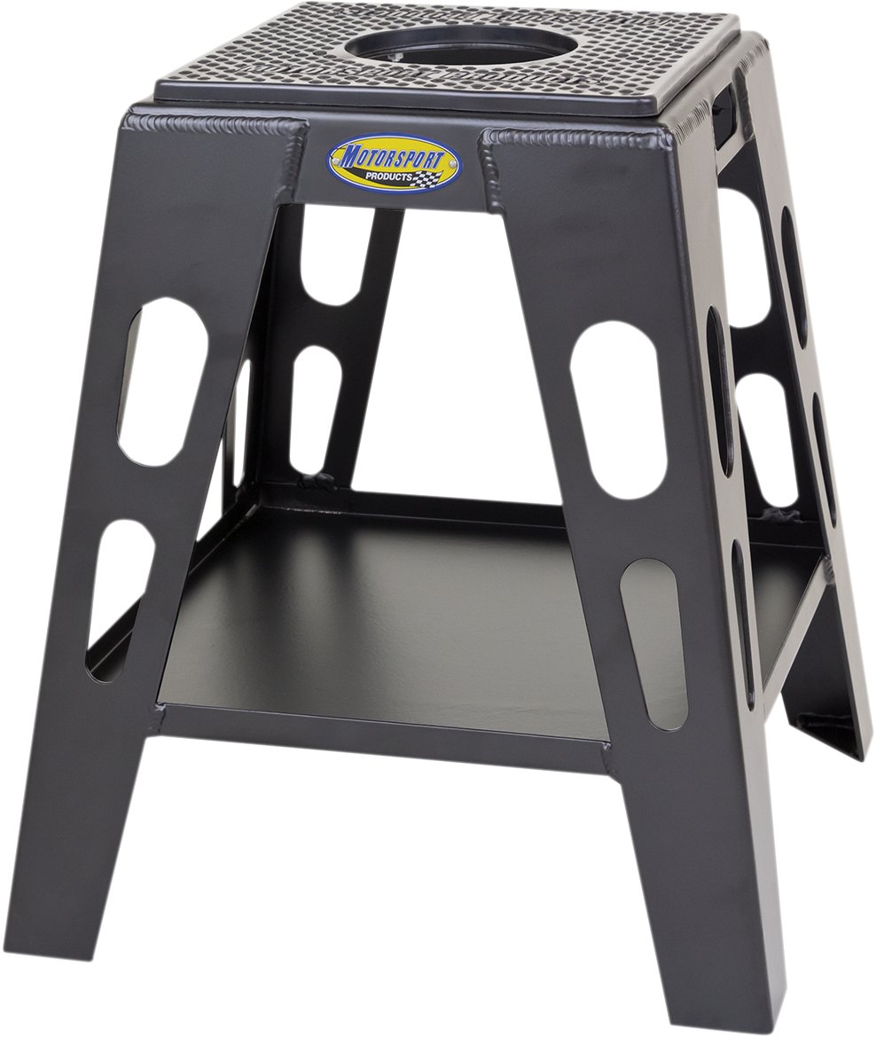 Motorsport MX4 Stand Black - Durable Motorcycle Stand for Racing & Maintenance - Perfect for Garage, Track & Off-Road Use