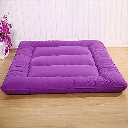 **Wemune Thick Foldable Floor Mattress - Queen Size Tatami Futon for Adults & Kids, Purple - Perfect for Guest Beds, Camping & Small Spaces**