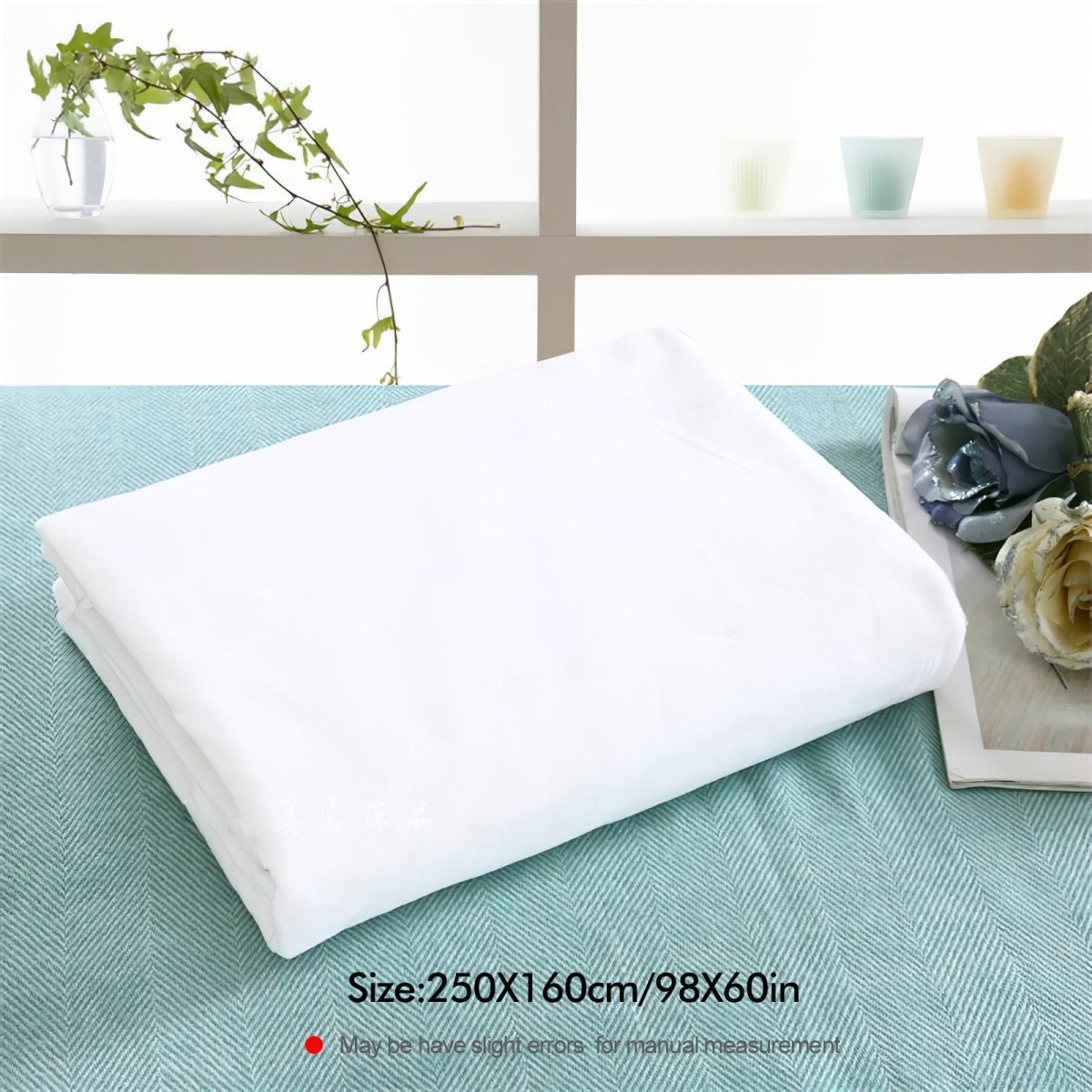 Premium Flannel Massage Table Sheet - Soft & Durable Massage Bed Cover for Spa, Clinic & Home Use - Comfortable & Washable Therapy Table Linen