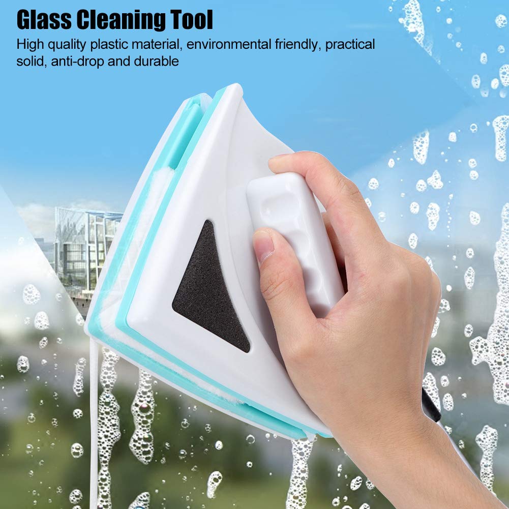 Alvinlite Magnetic Window Cleaner - Double Sided Glass Wiper for Home & Office
