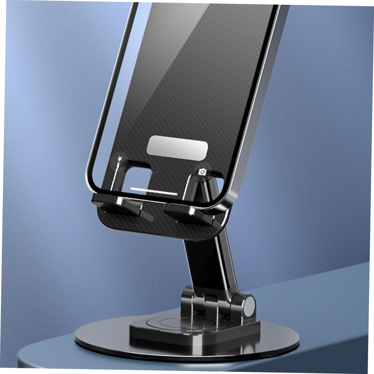 Adjustable Aluminum Phone Stand Holder - Universal Tablet & Mobile Desk Mount with Telescopic Design - Perfect for Work, Study, and Video Calls