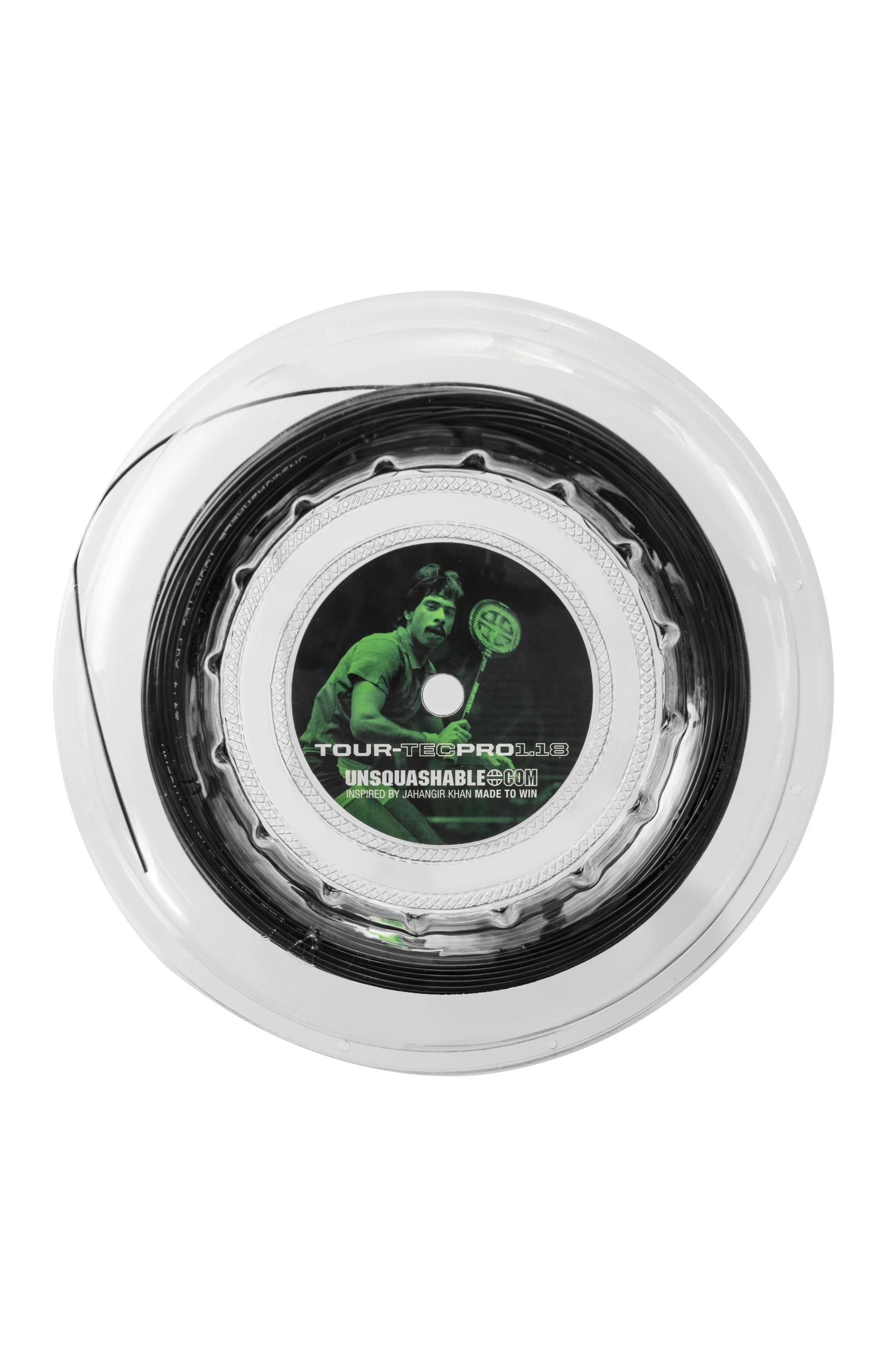 UNSQUASHABLE TOUR TEC PRO 1.18 Squash Racket String - High Visibility Yellow or Black | Premium Performance for Competitive Players & Tournament Use