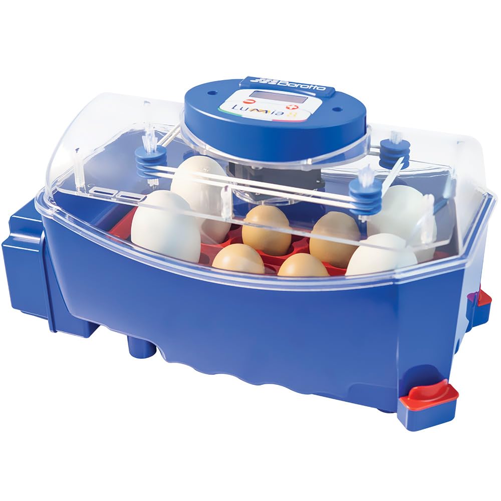 Premier 1 Supplies Borotto Lumia 8 Automatic Egg Incubator with Humidity Pump - Perfect for Poultry Farming, Hatching Chicken Duck Quail Eggs at Home or Farm
