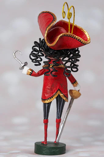 Captain Hook Lori Mitchell Collectible Figurine - Limited Edition Disney Peter Pan Villain Statue - Perfect for Disney Fans, Collectors & Home Decor