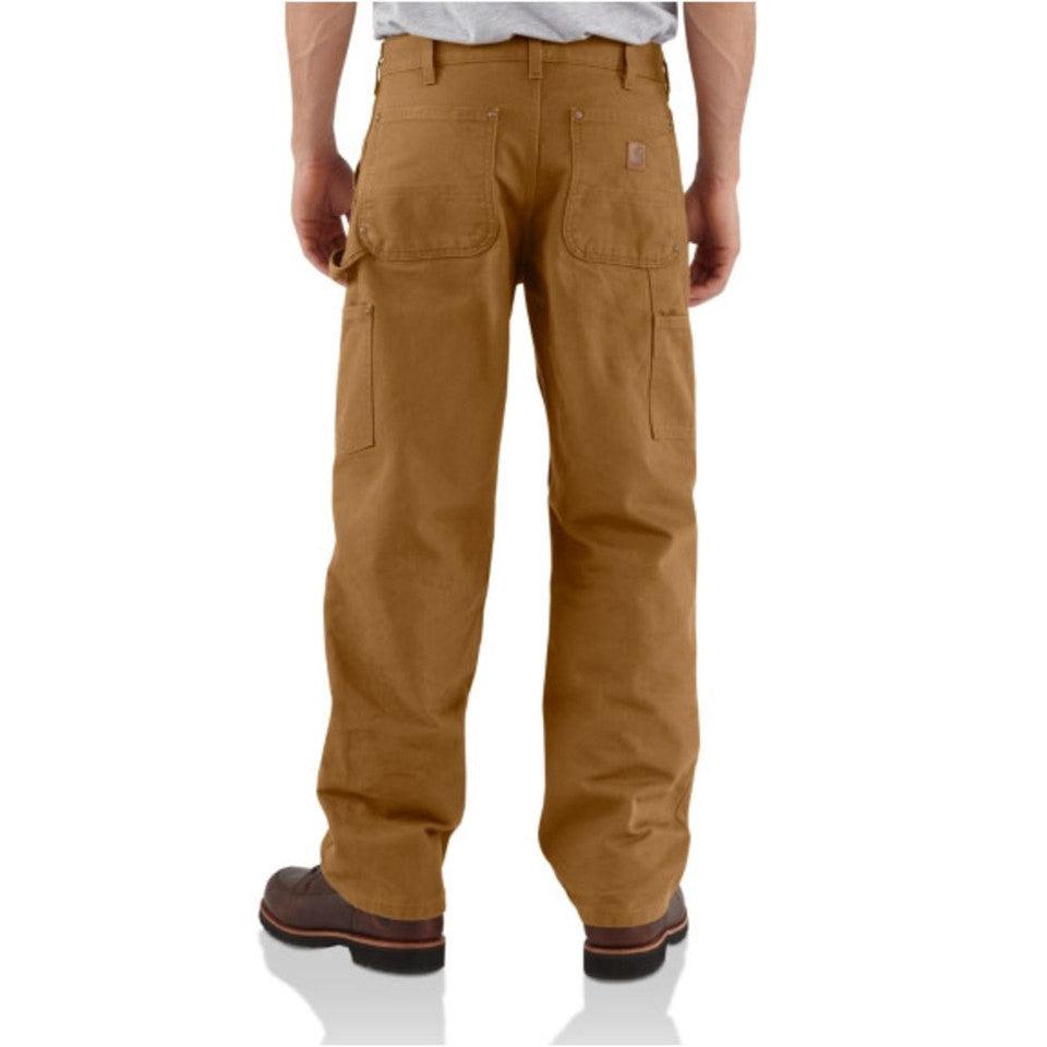 B136 Double Front Washed Duck Work Dungaree Overalls - Black - Durable Workwear for Construction, Farming & Outdoor Activities