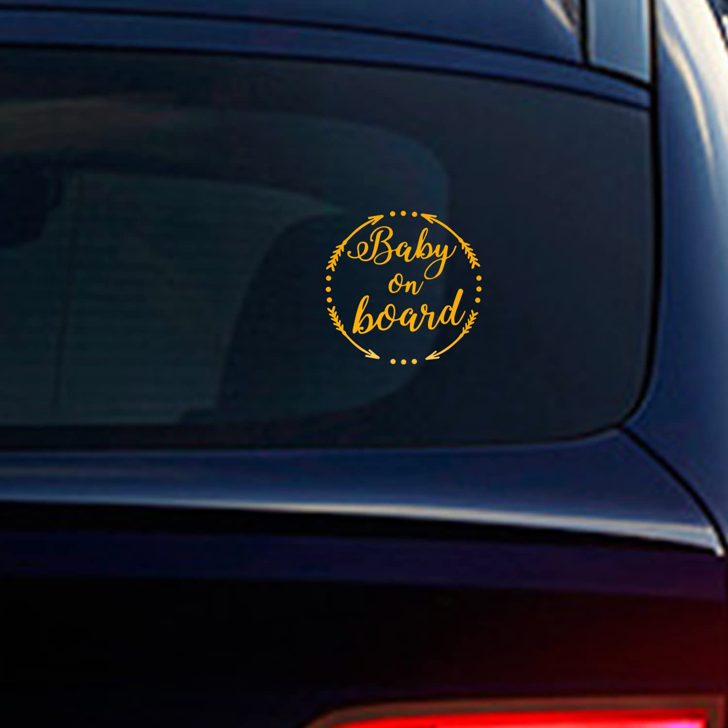 Baby on Board Stickers 2PCS - Reflective Car Safety Decals for Family Travel