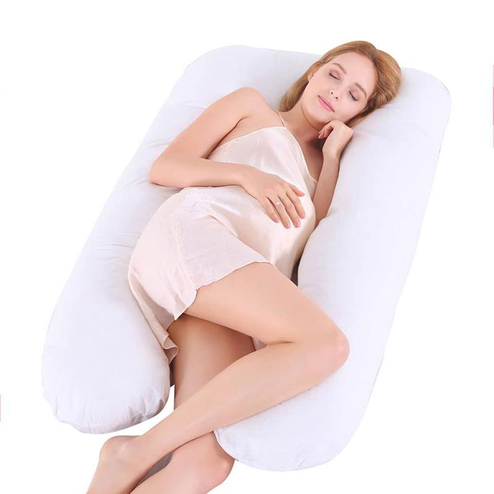 140CM U-Shaped Pregnancy Pillow for Sleeping - Full Body Maternity Support Pillow with Contoured Design | Perfect for Side Sleepers & Back Pain Relief During Pregnancy