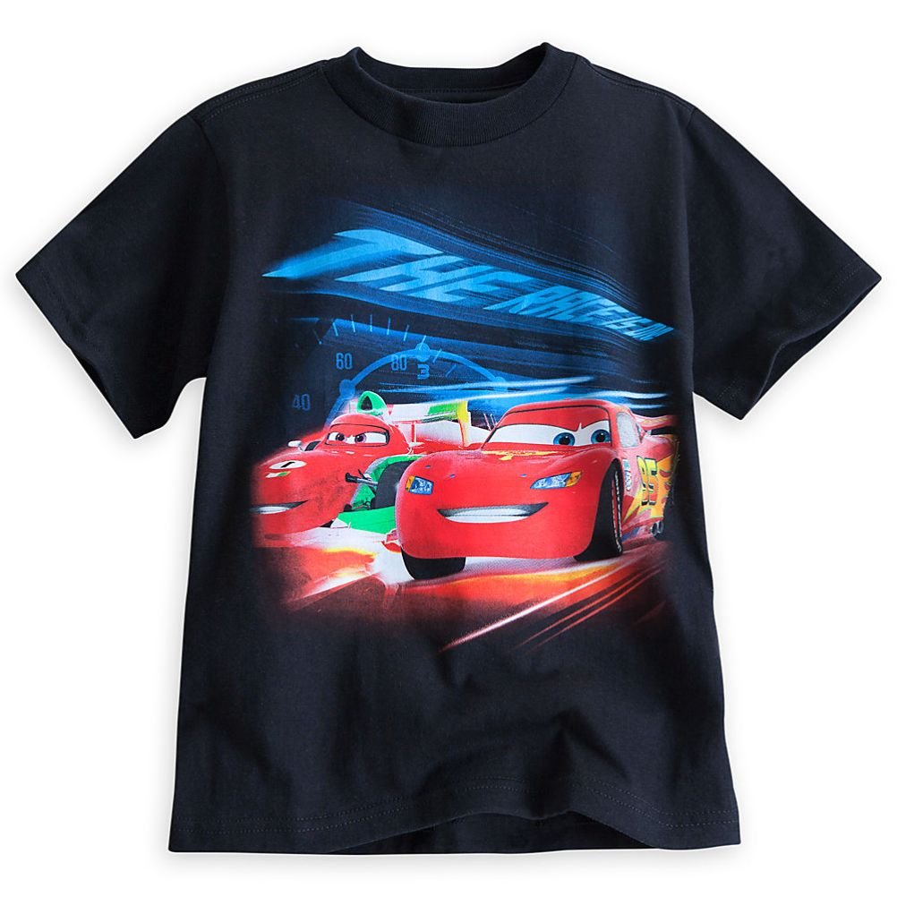 Disney Cars Lightning McQueen Boys Short Sleeve T-Shirt Size 5/6 - Cool Graphic Tee for Kids Playtime, Birthday Parties & Disney Theme Outfits