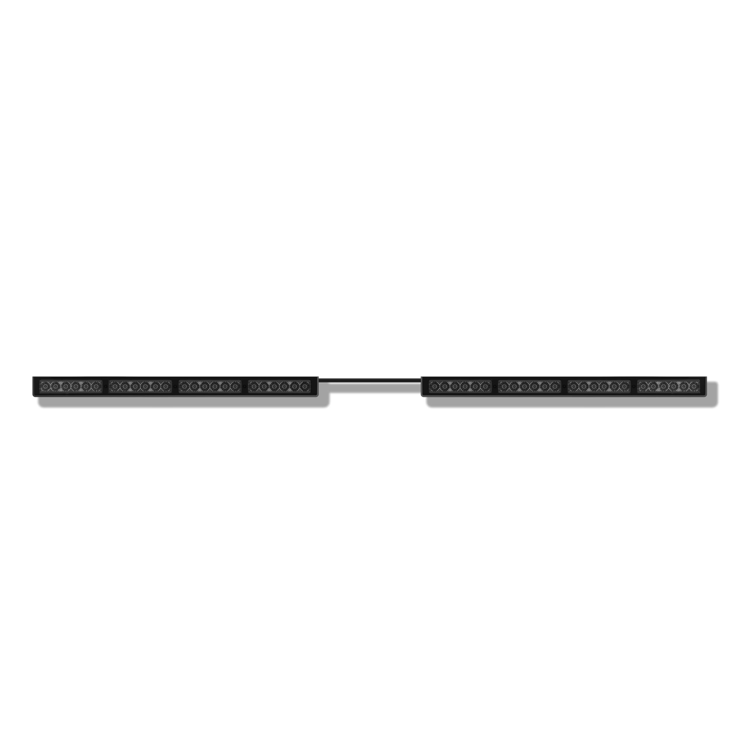 Hunter TIR 3W Interior Upper Windshield LED Strobe Light Bar - Emergency Vehicle Warning Lights with Built-in Controller (Blue) | Perfect for Police, Security & Emergency Vehicles