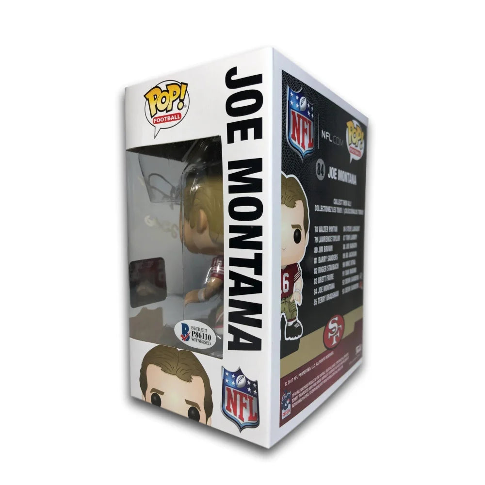 Joe Montana Signed 2010 Funko Pop with BAS COA - Authentic 49ers Autograph #84 - Perfect for NFL Collectors and San Francisco 49ers Fans Display