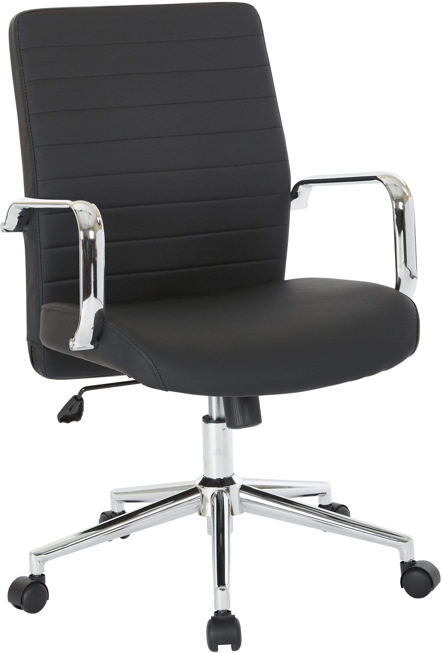 Office Star Work Smart™ Mid Back Managers Chair [EC51832MC] - Ergonomic Office Chair with Adjustable Height & Lumbar Support for Home & Business Workspaces