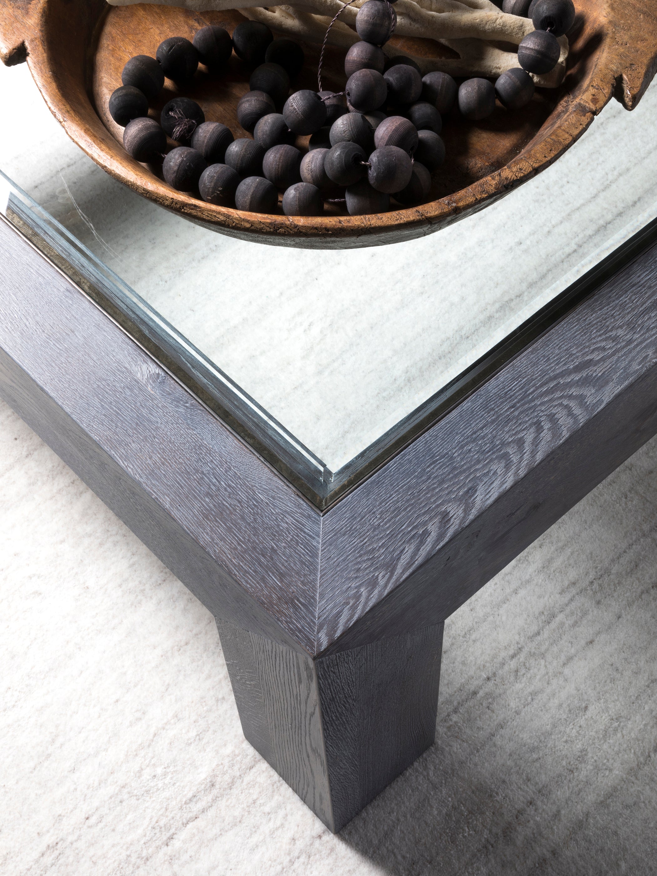 Accolade Square Cocktail Table in Carbon Finish - Modern Coffee Table for Living Room, Lounge & Outdoor Patio Decor