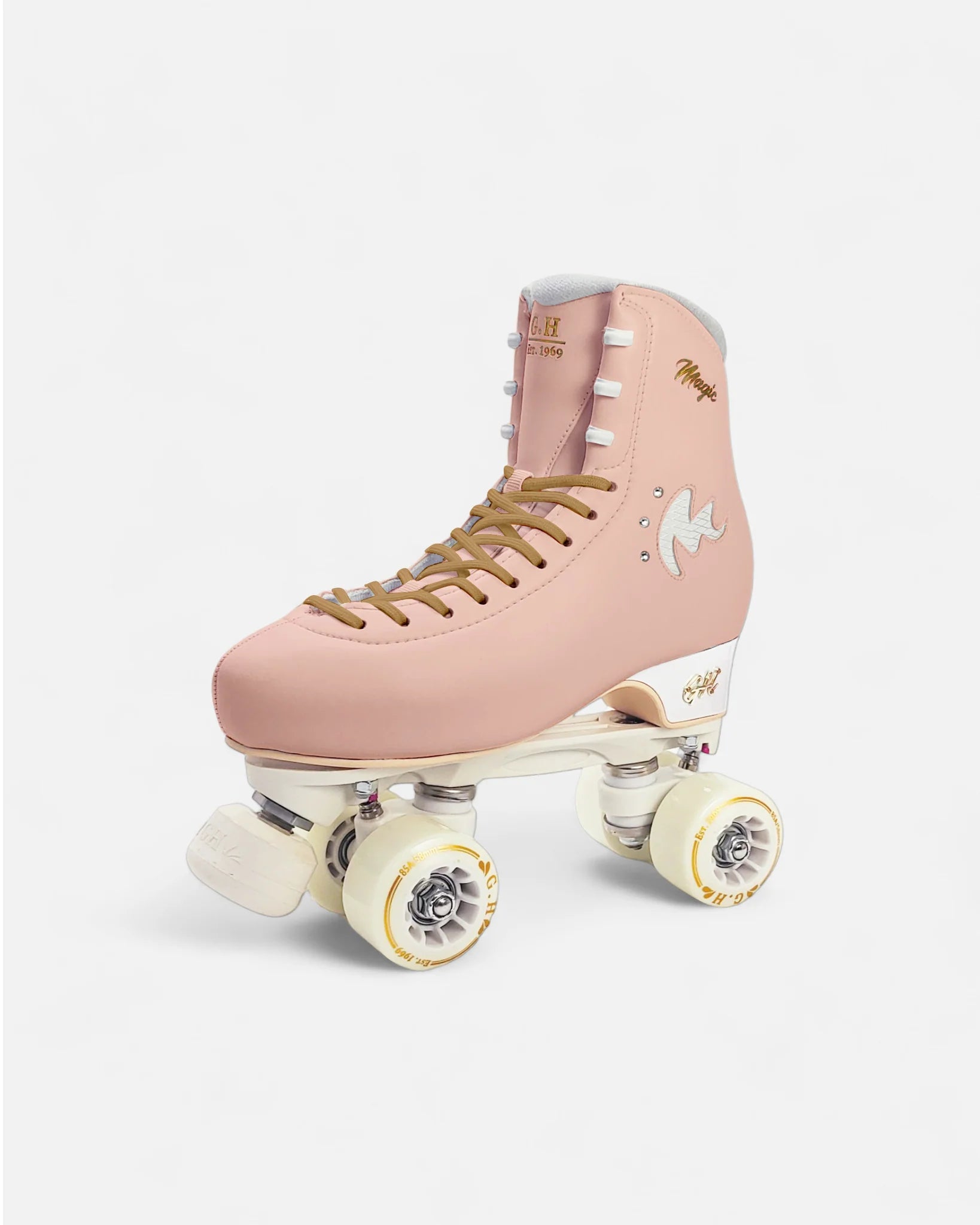 GH Magic Quad Roller Skates for Women & Men - Adjustable Outdoor/Indoor Rollerblades with Light Up Wheels - Perfect for Fitness, Rink Skating & Street Roller Derby