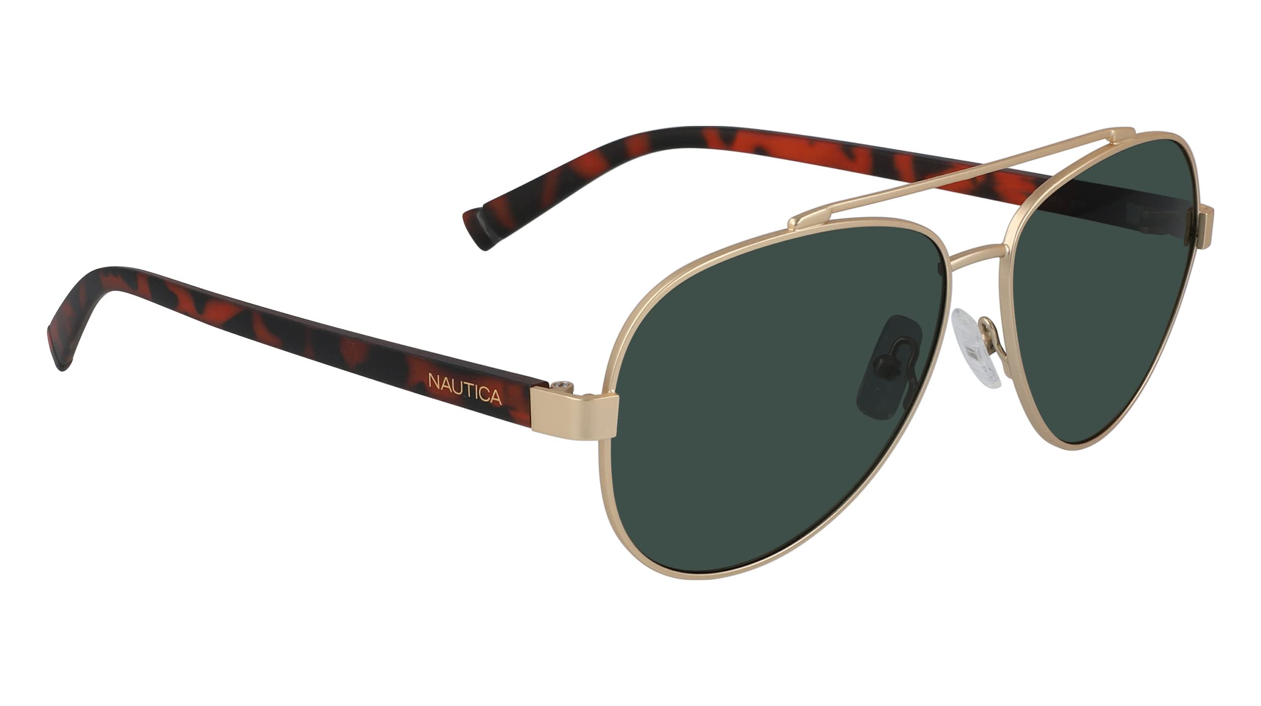 Nautica N4652SP Men's Aviator Sunglasses for Men - Polarized UV Protection, Classic Pilot Style for Driving, Travel & Outdoor Activities