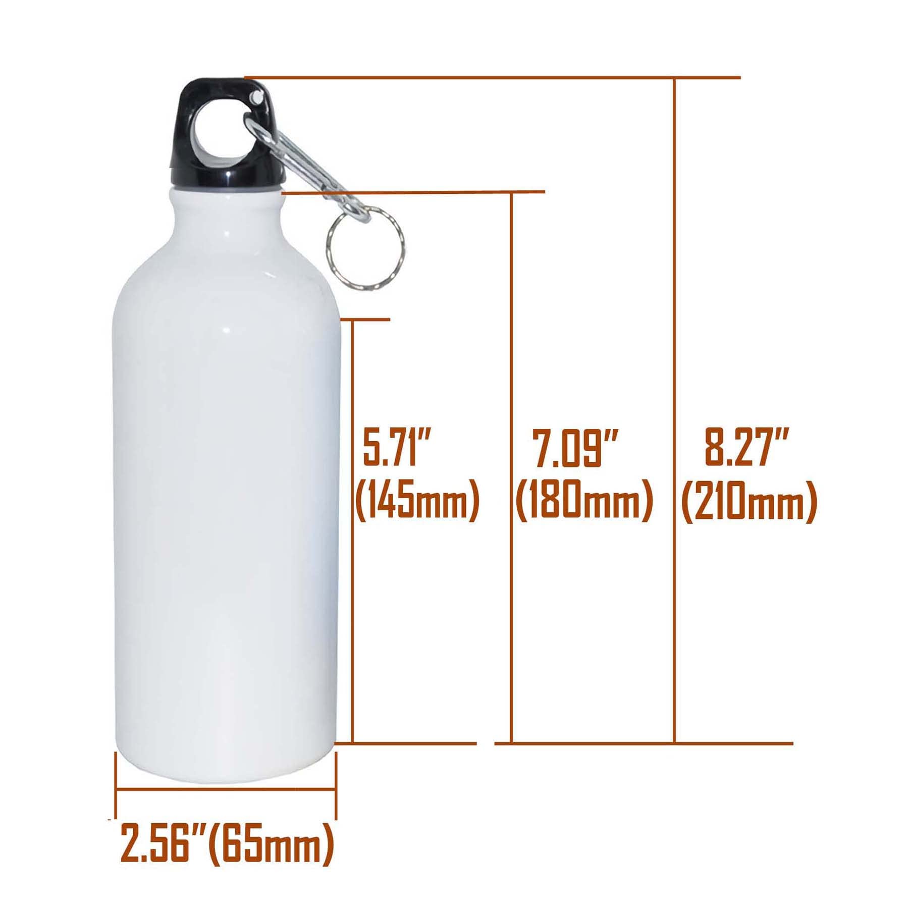 INTSUPERMAI 30-Pack 500ml (17oz) Sublimation-Ready Aluminum Water Bottles - Blank White Coated Sport Bottles for Heat Press Transfer, BPA-Free & Leak-Proof - Ideal for Custom Printing, Gyms, Outdoor Activities & Promotional Gifts