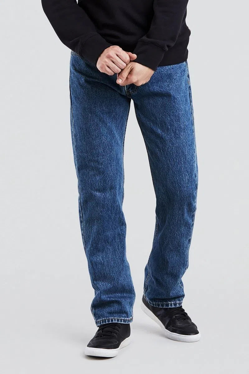 Levi's 505 Regular Fit Jeans for Men - Mid Stone Wash Denim Pants | Comfortable & Stylish for Casual Wear, Work & Everyday Outfits
