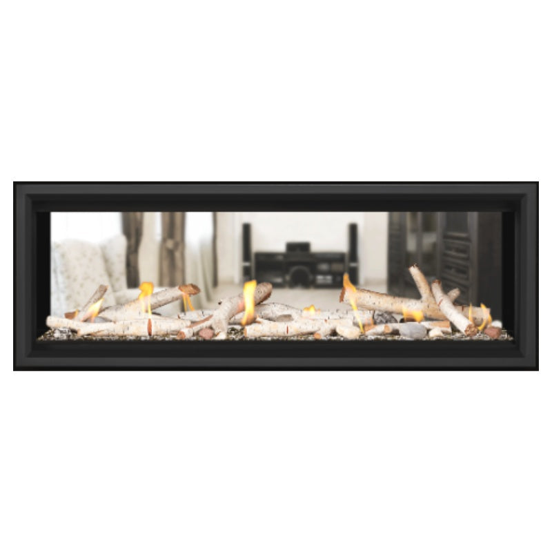 Napoleon Vector 50 See-Through Linear Direct Vent Gas Fireplace LV50N2 - Modern Heating Solution for Living Rooms & Patios