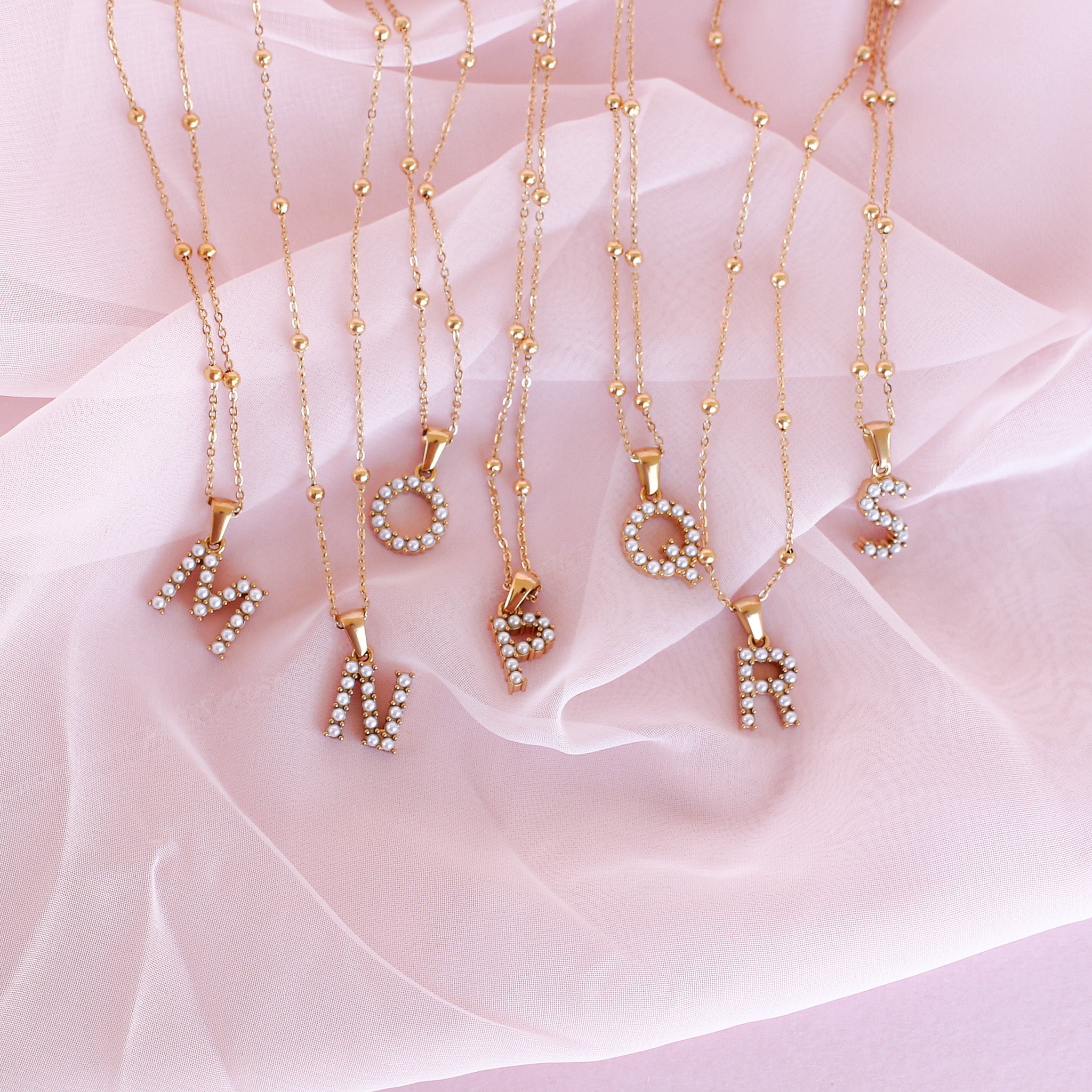 Personalized Pearl Initial Necklace - Elegant Monogram Jewelry Gift for Women - Perfect for Birthdays, Anniversaries & Special Occasions
