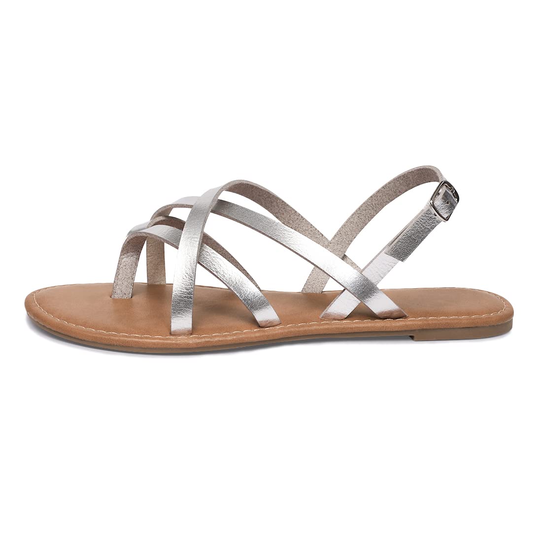 Women's Gladiator Flat Sandals - Strappy Fisherman Sandals with Ankle Strap | Comfortable Summer Casual Shoes for Beach, Walking & Outdoor Activities