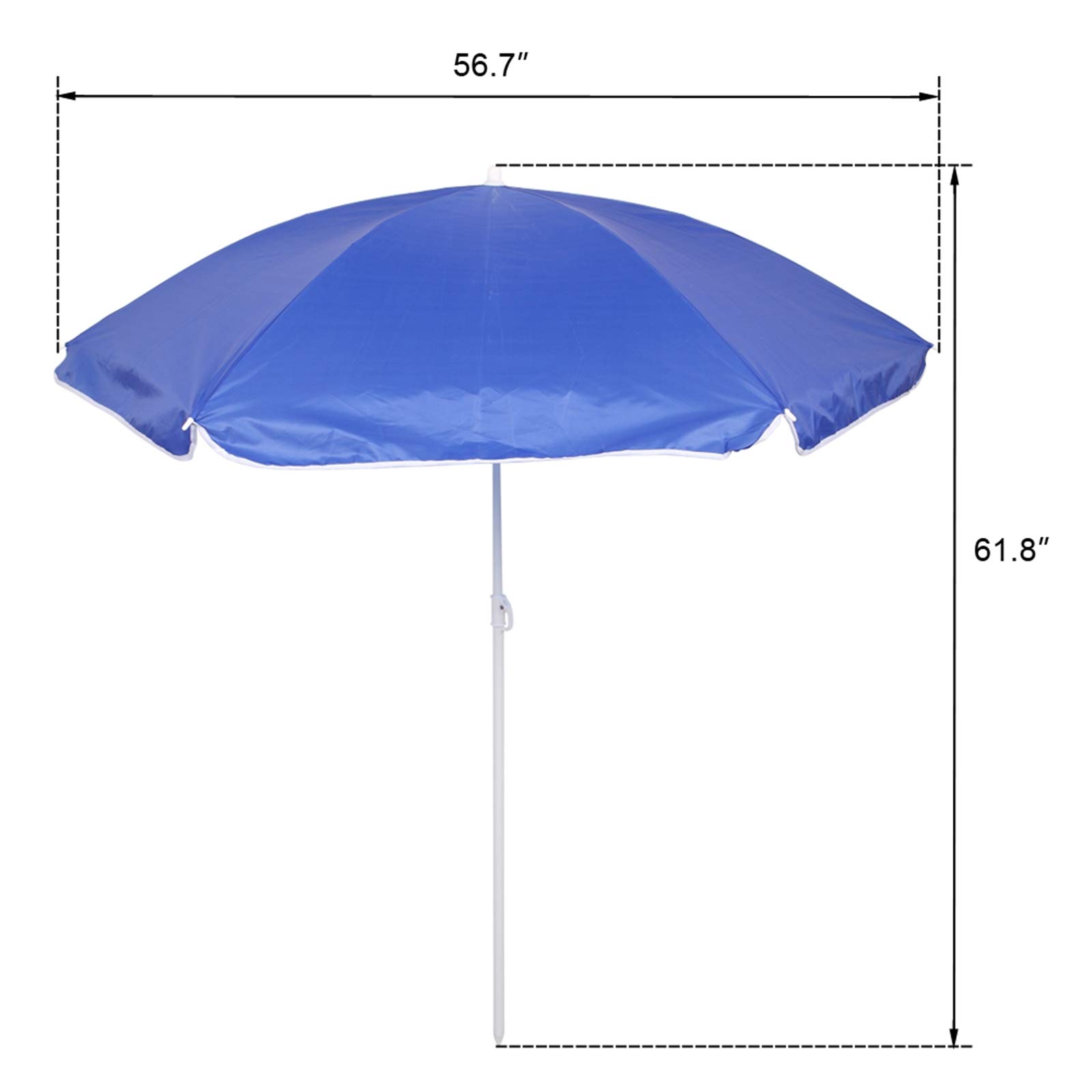 2-Pack Portable Folding Camping Chairs with Sun Shade Umbrella & Cooler Bag - Compact Beach Lawn Chairs with Cup Holder for Outdoor Fishing, Picnic, Hiking, Sunbathing - Perfect for Backyard, Beach, Camping & Tailgating
