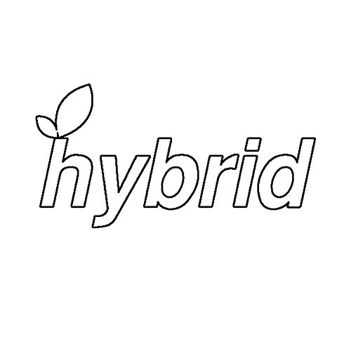 EW Designs Hybrid Sticker Decal - Eco-Friendly Vinyl Bumper Sticker for Cars & Trucks (5 Inch) - Perfect for Environmental Awareness, Car Decoration & Personal Expression