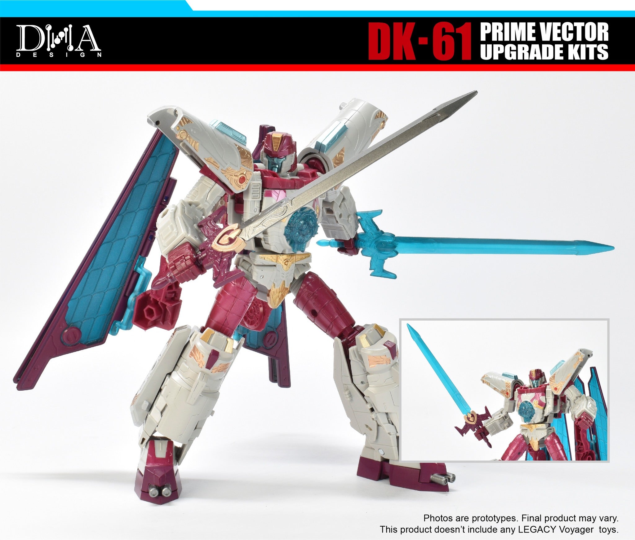 DNA Design DK 61 Upgrade Kit for Legacy Vector Prime - Premium Transformers Toy Accessories - Enhance Your Legacy Collection for Display & Play