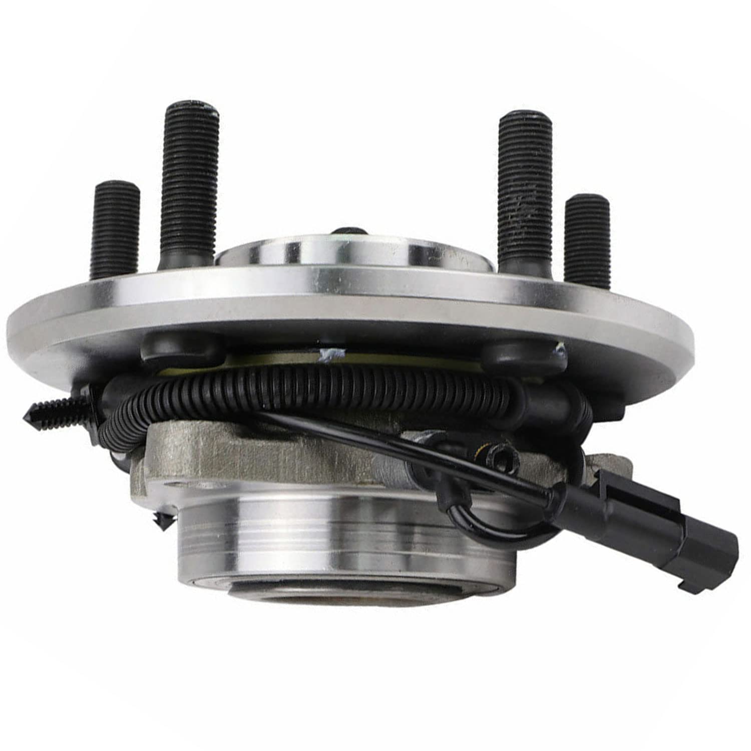 Dodge Ram 1500 Front Wheel Bearing and Hub Assembly 5-Lug w/ABS (2012-2018) - Replacement for 2WD & 4WD Models (Excludes Tradesman HD) - Durable Hub Bearing Kit (2-Piece Set) - Perfect for Off-Roading, Towing & Daily Driving