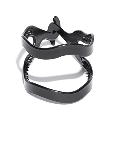Chronex Puff and Donut/Bun Maker Hair Accessory Set - 3 Pack Black Hair Donut for Perfect Ballerina Bun & Voluminous Updo - Great for Weddings, Prom, Dance & Everyday Hairstyles