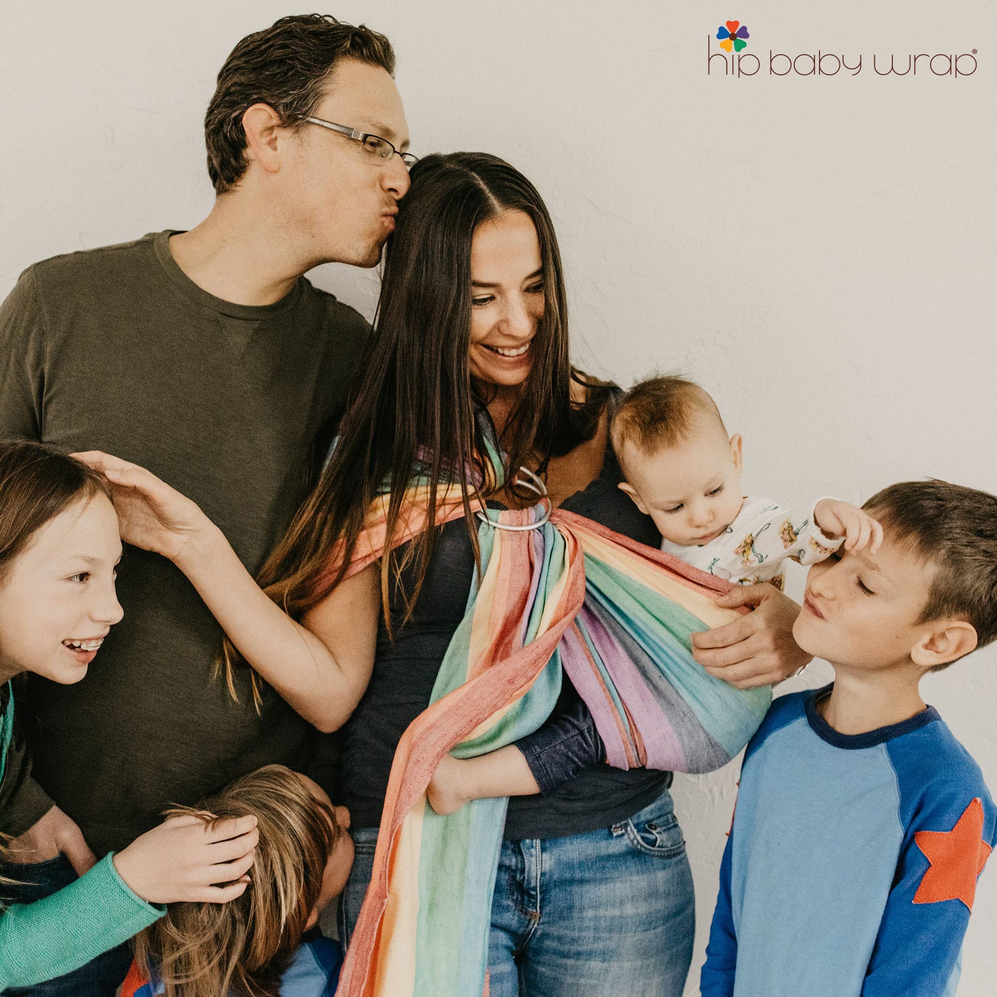 Soft & Machine Washable Hip Baby Wrap Ring Sling Carrier - Breathable Baby Wraps for Newborns & Toddlers - Perfect Baby Shower Gift (Boulder) | Ideal for Hands-Free Parenting, Shopping & Outdoor Adventures