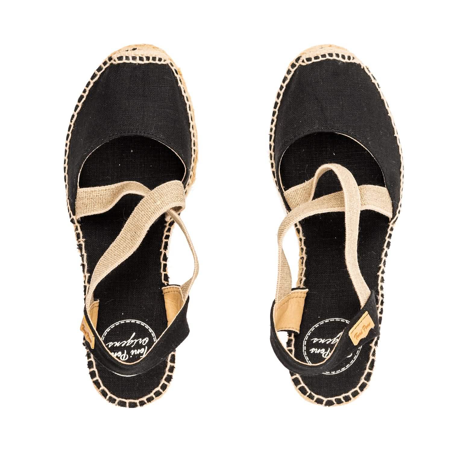 Women's Basic Linen Wedge Espadrille Shoes - Saba L | Comfortable Summer Casual Sandals for Beach, Vacation & Everyday Wear