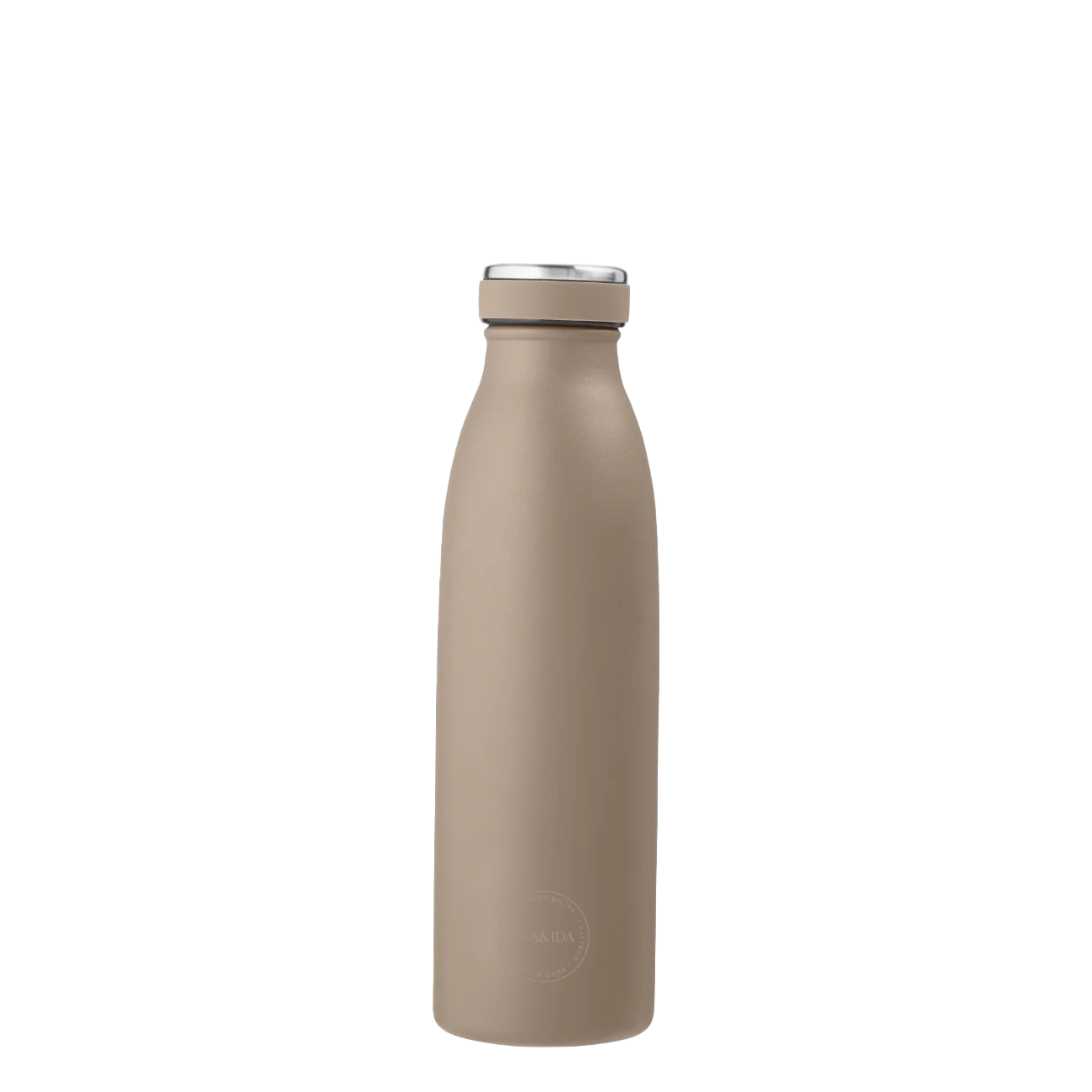 AYA&IDA 500ML Insulated Stainless Steel Water Bottle - Dusty Brown, Leak Proof & BPA Free - Perfect for Gym, Hiking, Travel & Everyday Hydration
