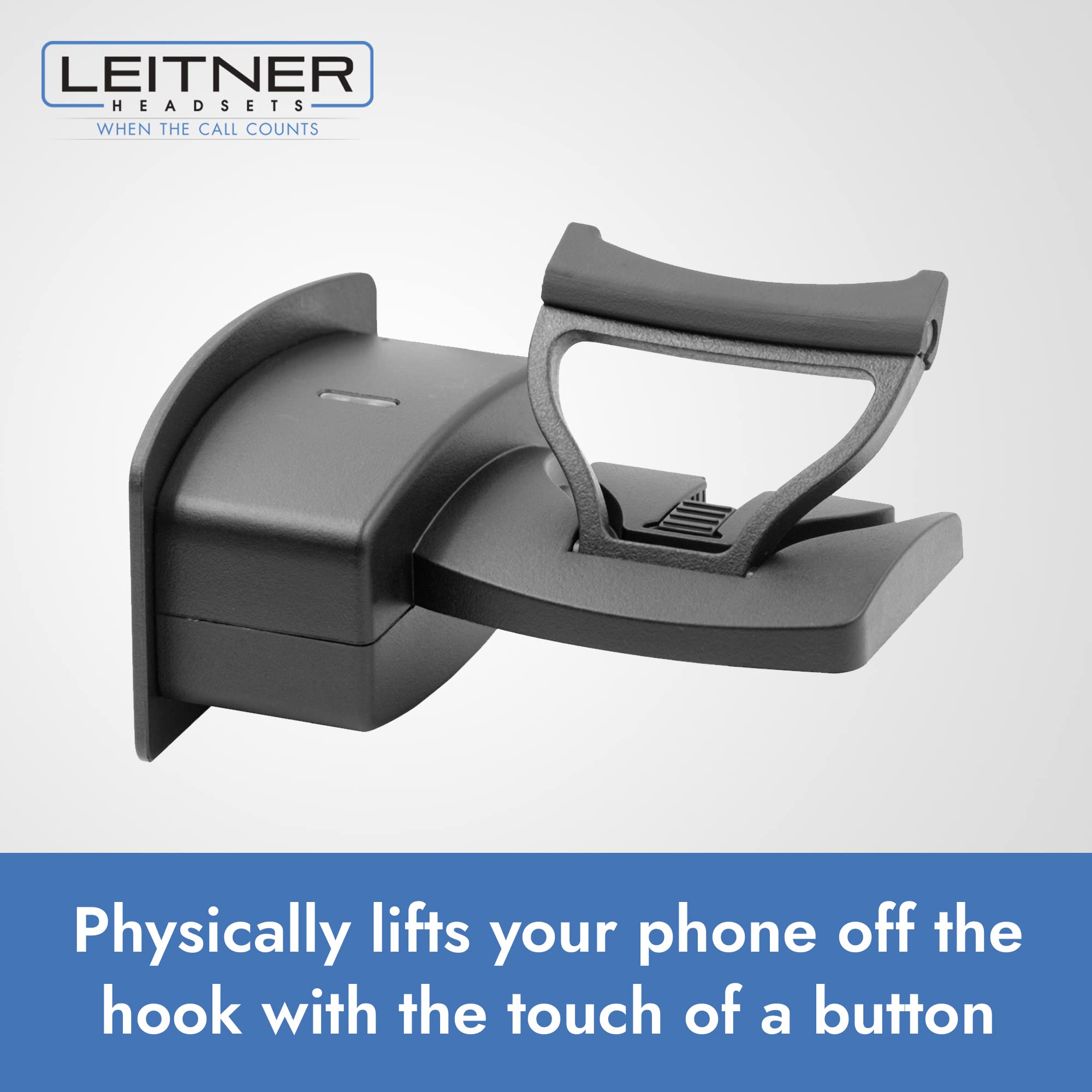 Leitner Wireless Headset Handset Lifter - Universal Compatibility for All Leitner Headsets | Perfect for Call Centers, Offices & Customer Service Workstations