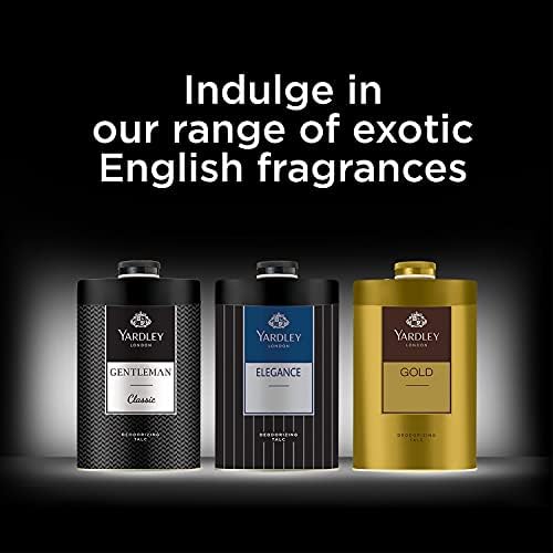 Yardley Gentleman Talcum Powder 8.8oz for Men - Fresh Scent Body Powder for All-Day Comfort & Dryness - Ideal for Post-Shave, Gym & Hot Weather Use