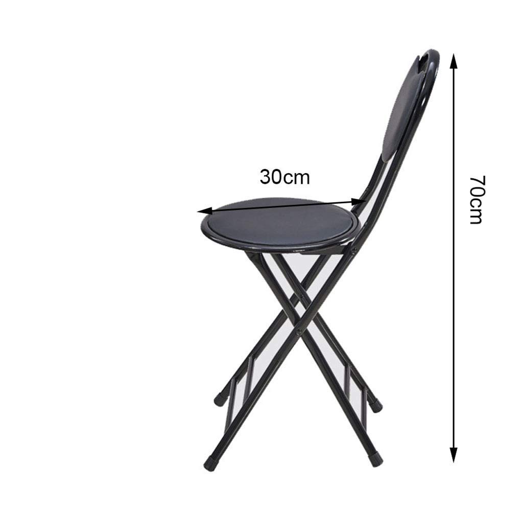 Portable Folding Chair with Armrests - Lightweight Home, Office & Training Chair - Compact Folding Stool for Indoor/Outdoor Use - Perfect for Camping, Picnics & Small Spaces